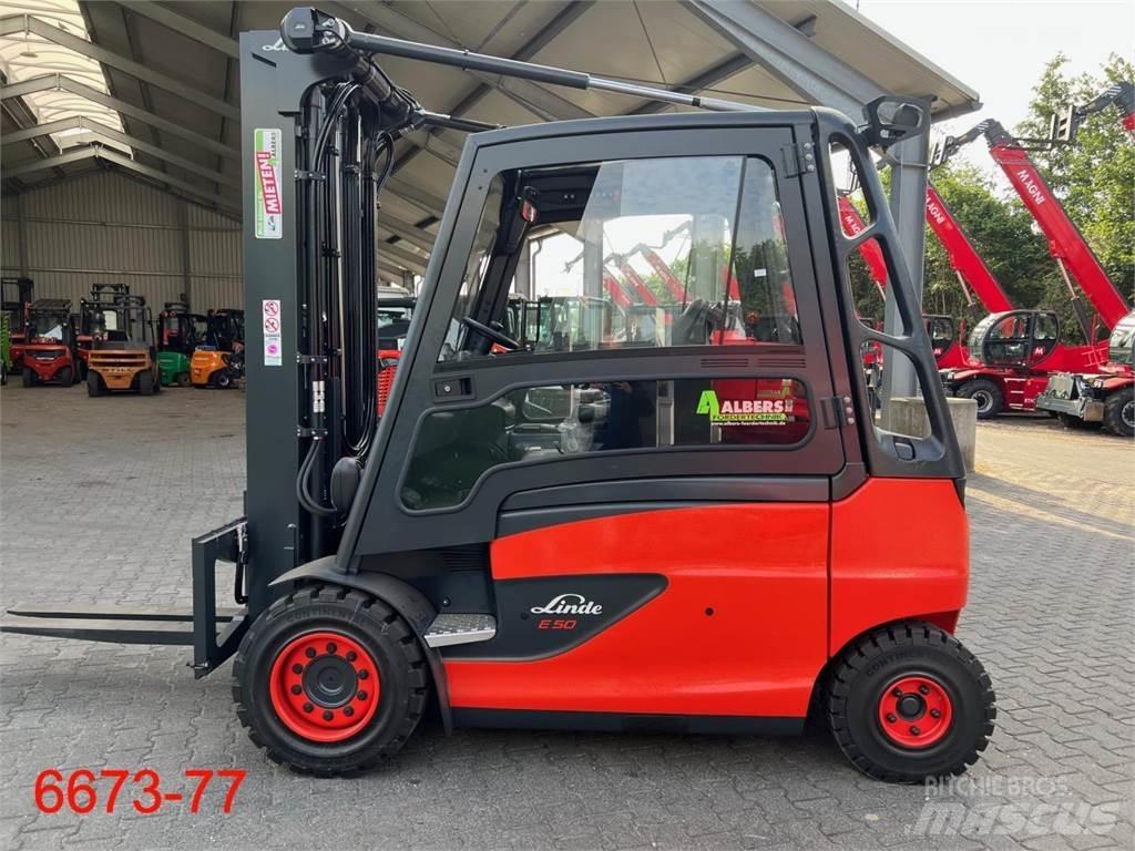 Linde E 50 HL Elektriniai šakiniai krautuvai