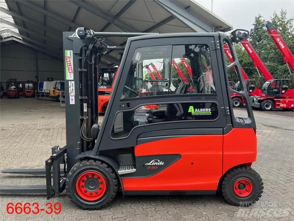 Linde E 50 HL 01 Elektriniai šakiniai krautuvai