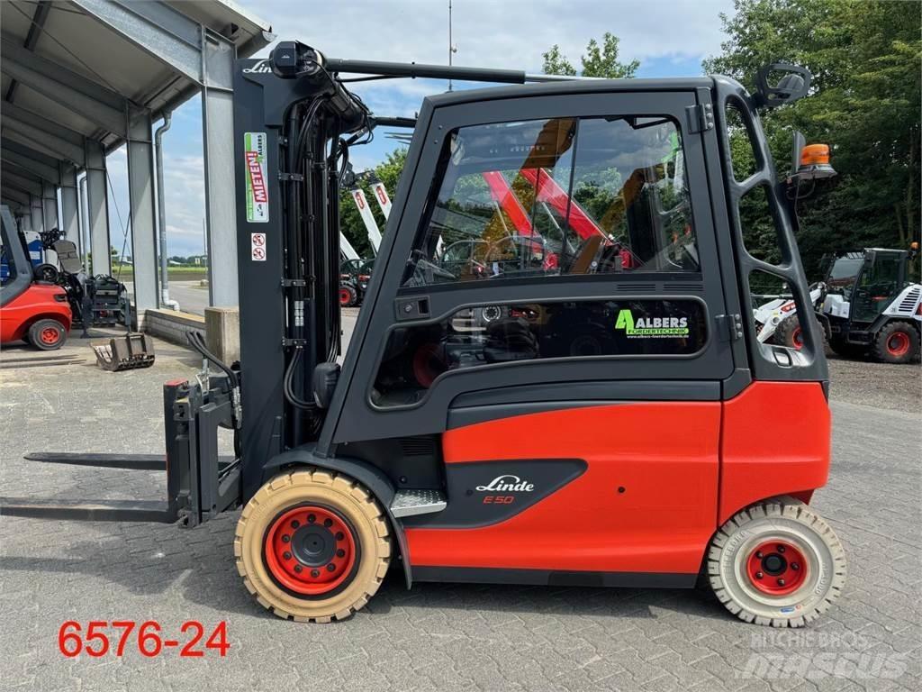 Linde E 50 HL 01 Elektriniai šakiniai krautuvai