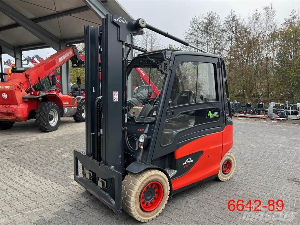 Linde E 50 HL 01 Elektriniai šakiniai krautuvai