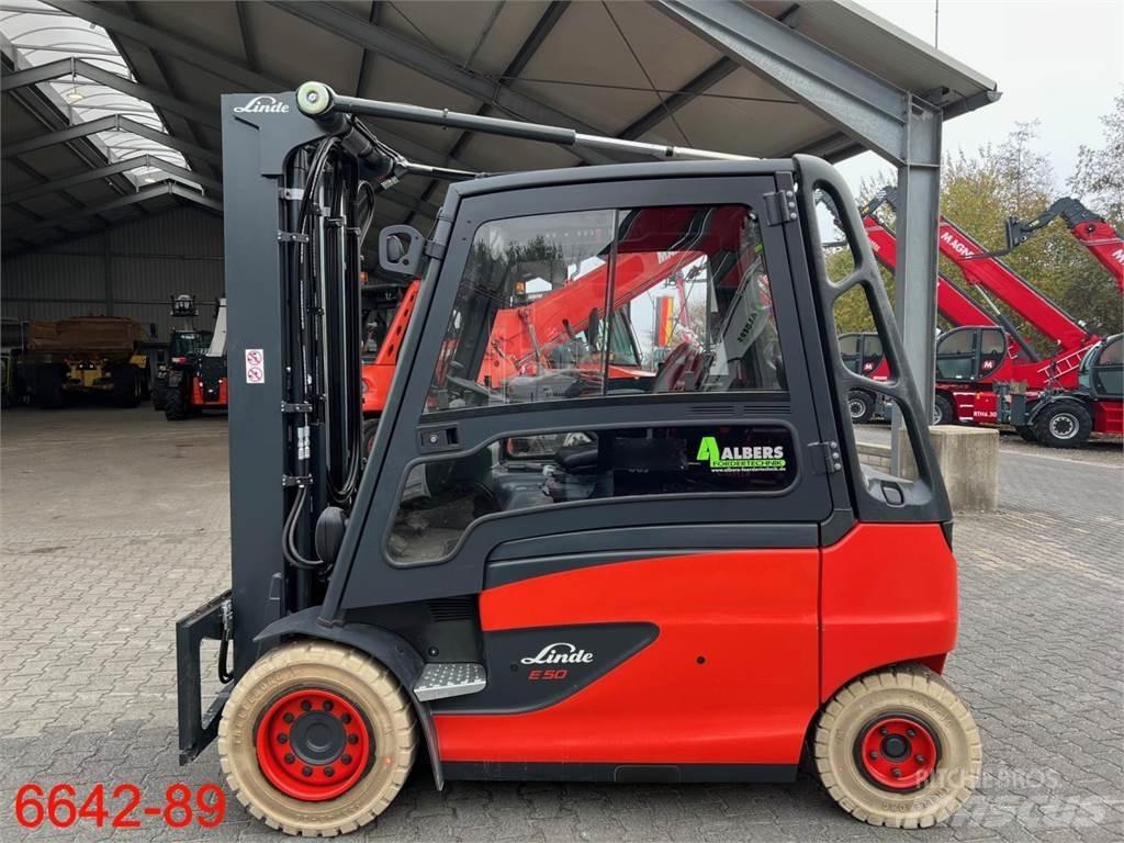 Linde E 50 HL 01 Elektriniai šakiniai krautuvai