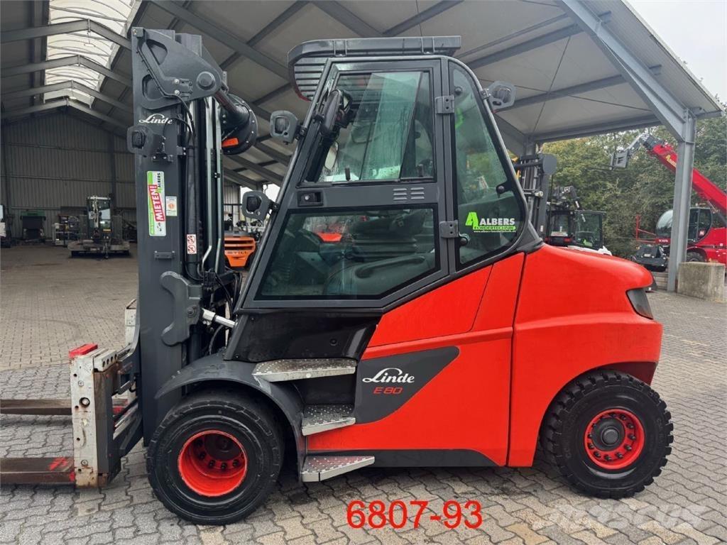 Linde E 80-01 / 900 Elektriniai šakiniai krautuvai