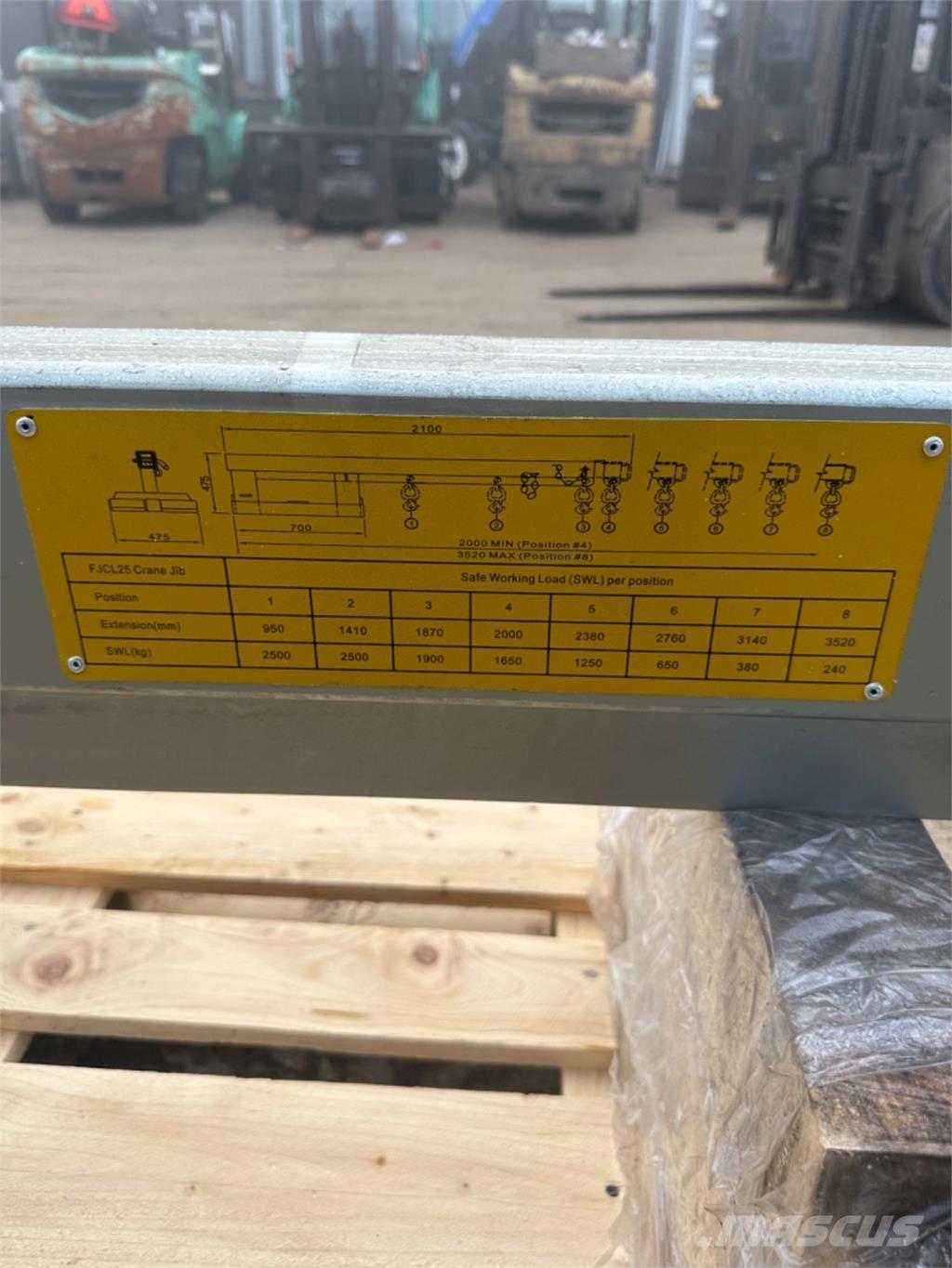  2500kg Kiti priedai ir komponentai