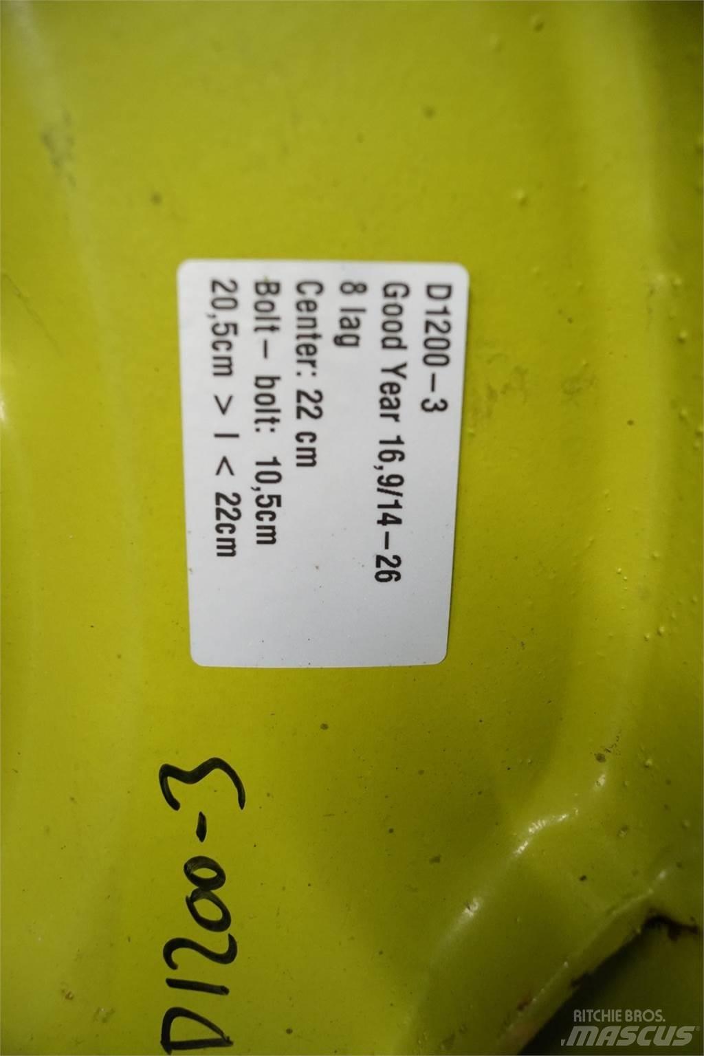 26 16.9/14-26 Padangos, ratai ir ratlankiai