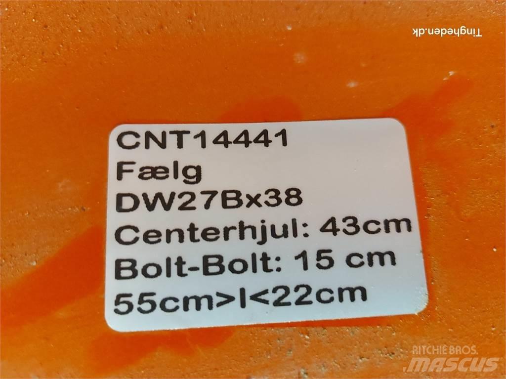  38 DW27Bx38 Padangos, ratai ir ratlankiai
