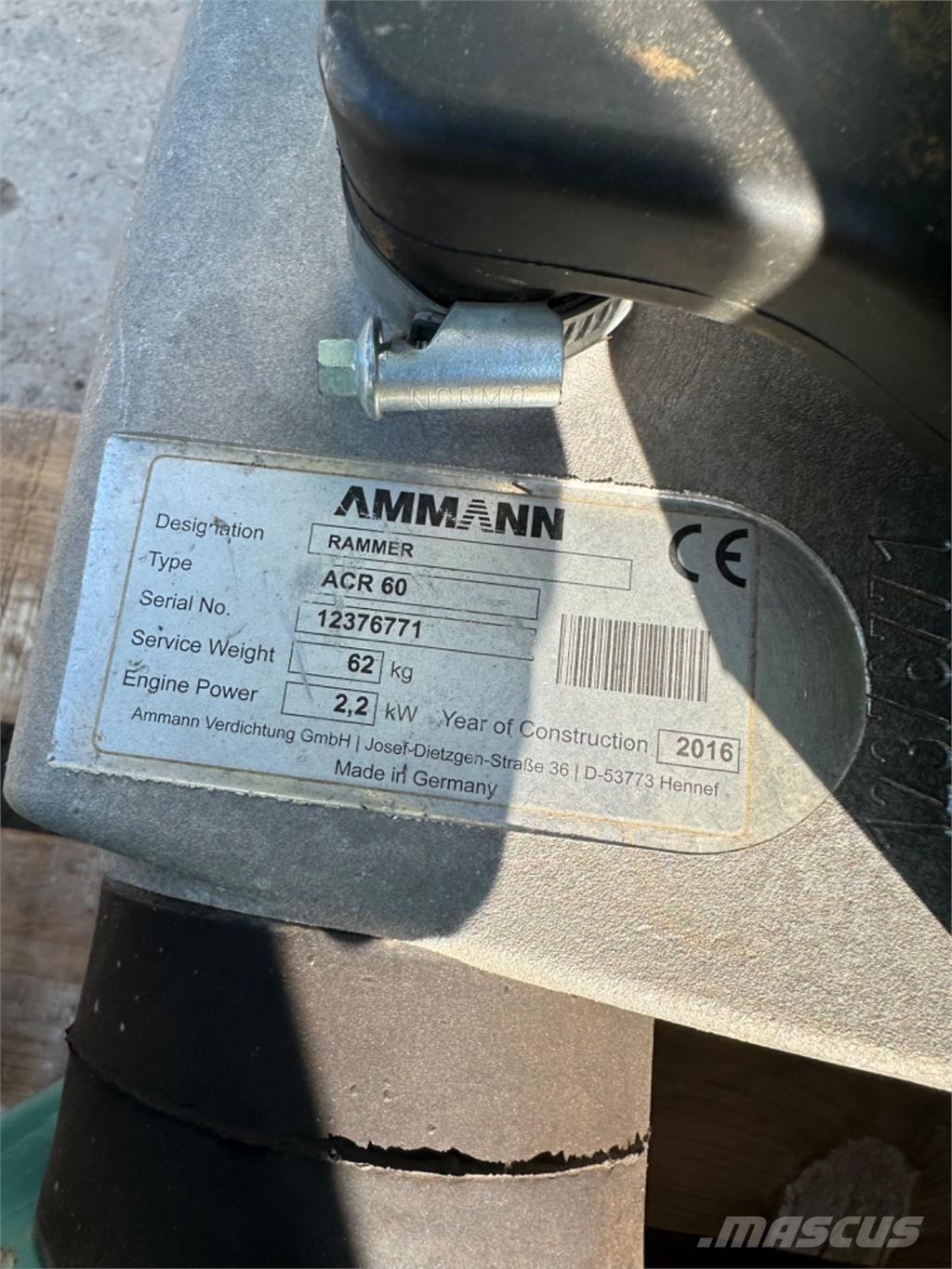 Ammann ACR60 Plūktuvai