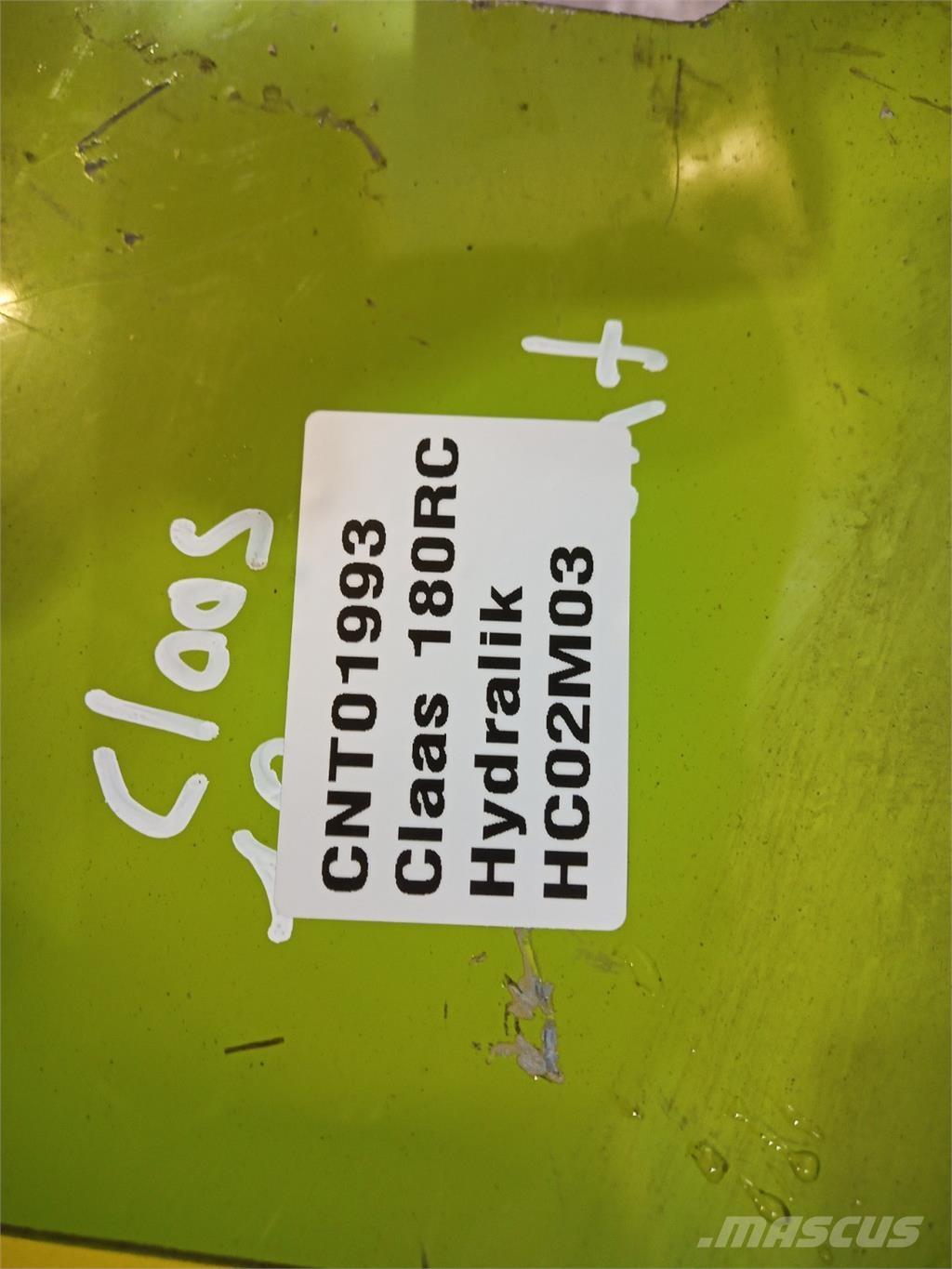CLAAS 180 RC Hidraulikos įrenginiai