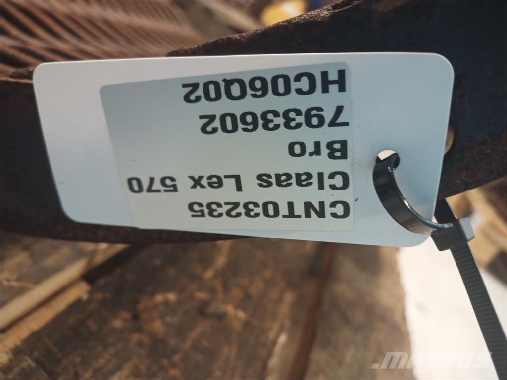 CLAAS Lexion 570 Derliaus nuėmimo kombainų priedai