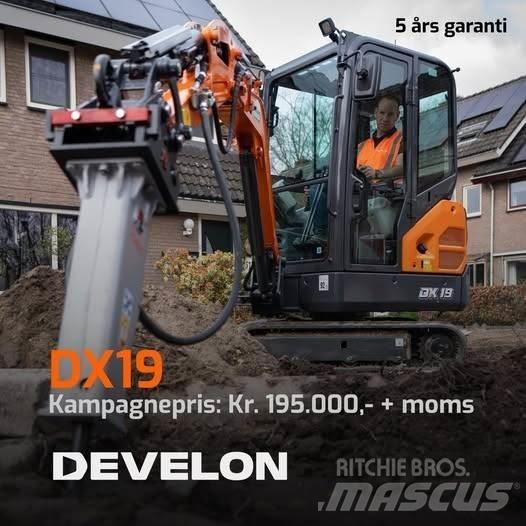 Develon DX19-7 Mini ekskavatoriai < 7 t