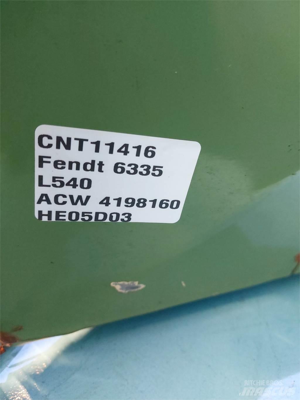 Fendt L540 Derliaus nuėmimo kombainų priedai