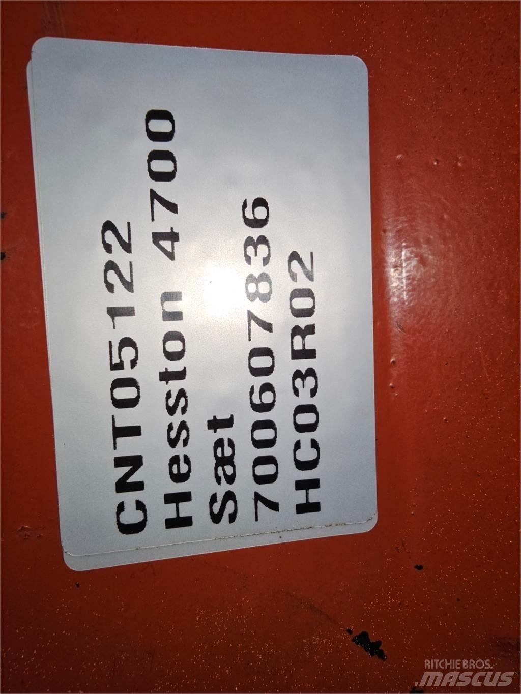 Hesston 4700 Kiti pašarų derliaus nuėmimo įrengimai