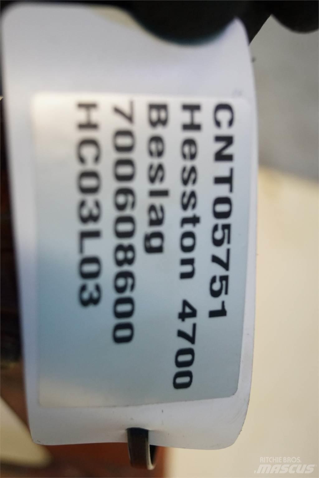 Hesston 4700 Kiti pašarų derliaus nuėmimo įrengimai