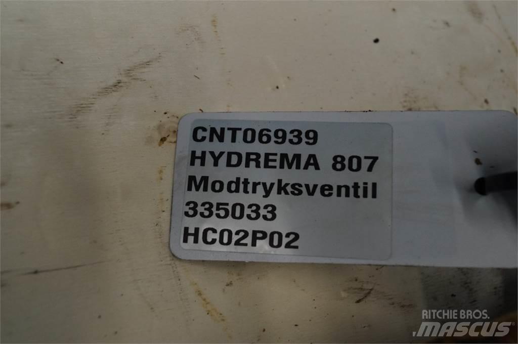 Hydrema 807 Hidraulikos įrenginiai