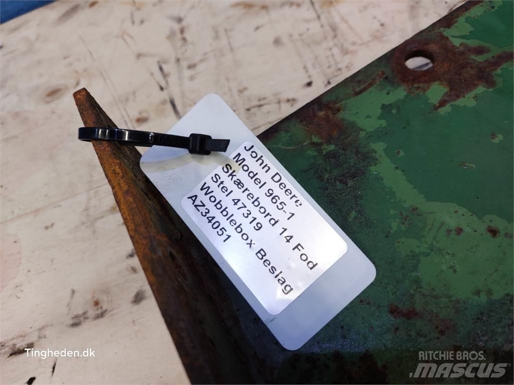 John Deere 965 Derliaus nuėmimo kombainų priedai