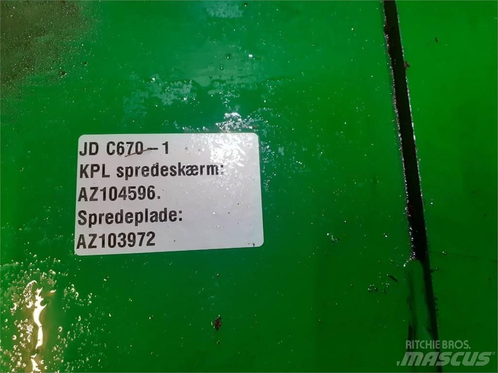 John Deere C670 Derliaus nuėmimo kombainų priedai
