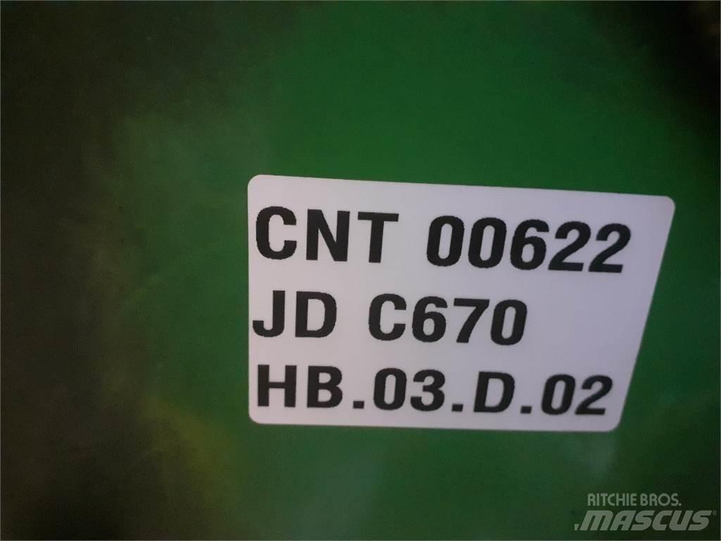 John Deere C670 Derliaus nuėmimo kombainų priedai