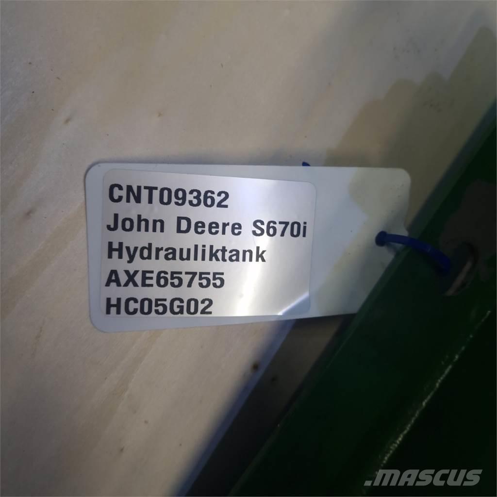 John Deere S670 Hidraulikos įrenginiai