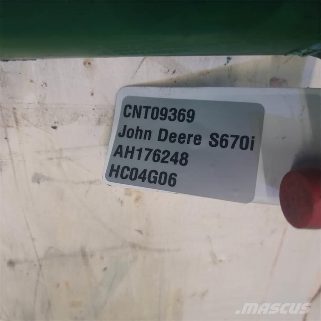 John Deere S670 Hidraulikos įrenginiai