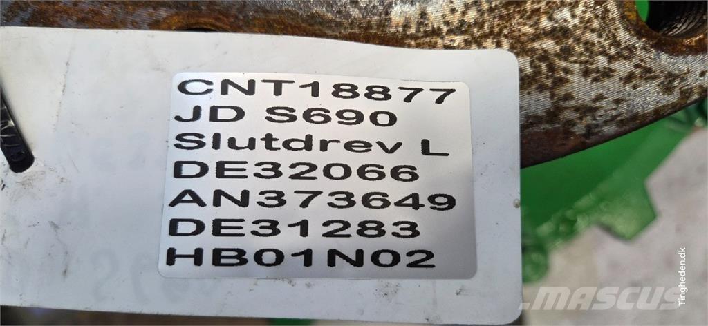 John Deere S690 Derliaus nuėmimo kombainų priedai
