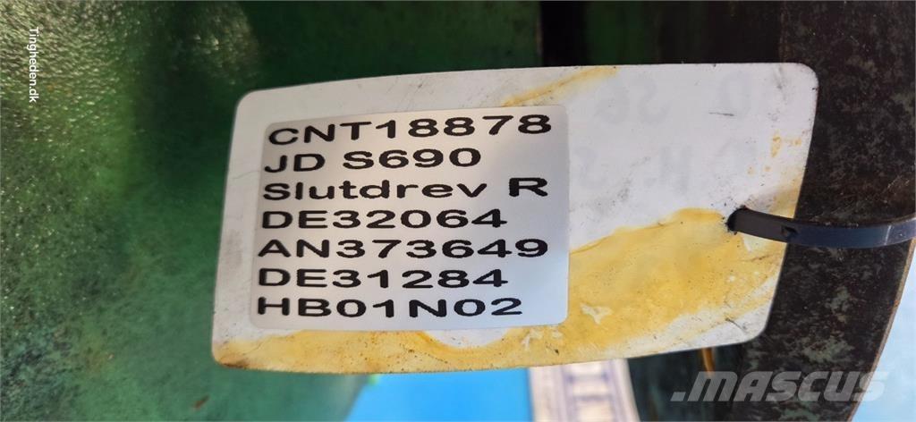 John Deere S690 Derliaus nuėmimo kombainų priedai