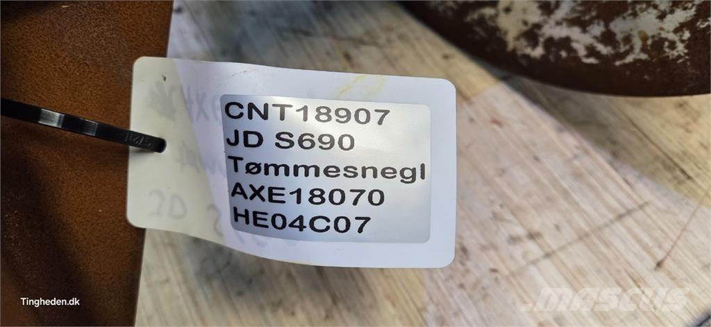 John Deere S690 Derliaus nuėmimo kombainų priedai
