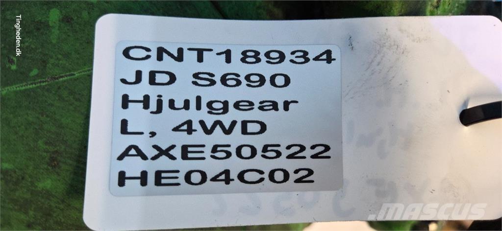 John Deere S690 Derliaus nuėmimo kombainų priedai