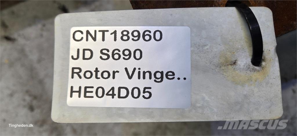 John Deere S690 Derliaus nuėmimo kombainų priedai