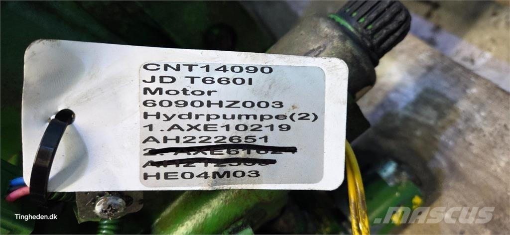 John Deere T660 Hidraulikos įrenginiai
