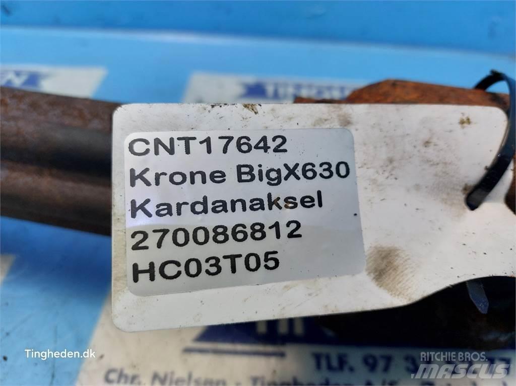 Krone Big X 630 Šieno ir pašarų ruošimo mašinų priedai