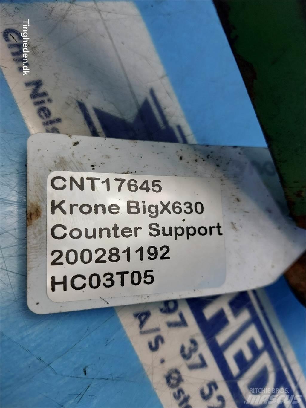 Krone Big X 630 Šieno ir pašarų ruošimo mašinų priedai