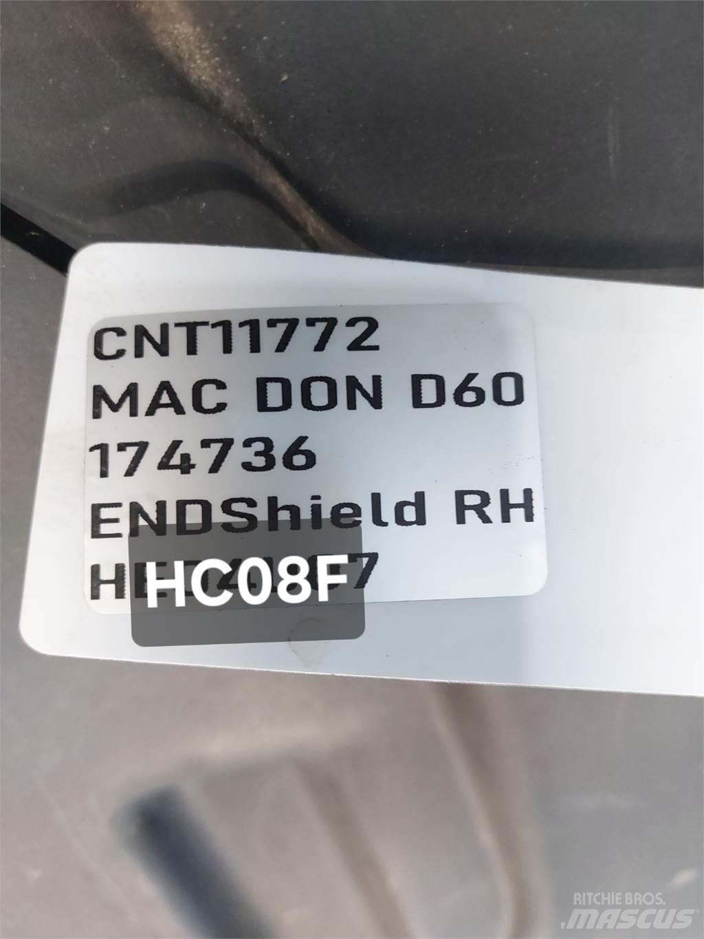 MacDon D60 Derliaus nuėmimo kombainų priedai