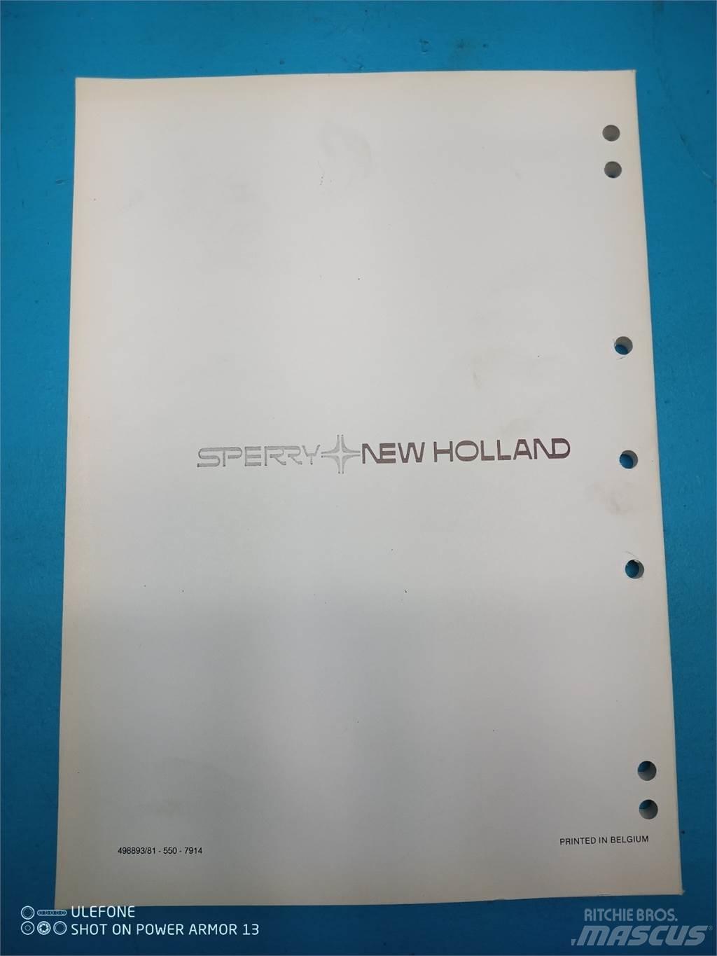 New Holland 1550 Žemės ūkis - Kita