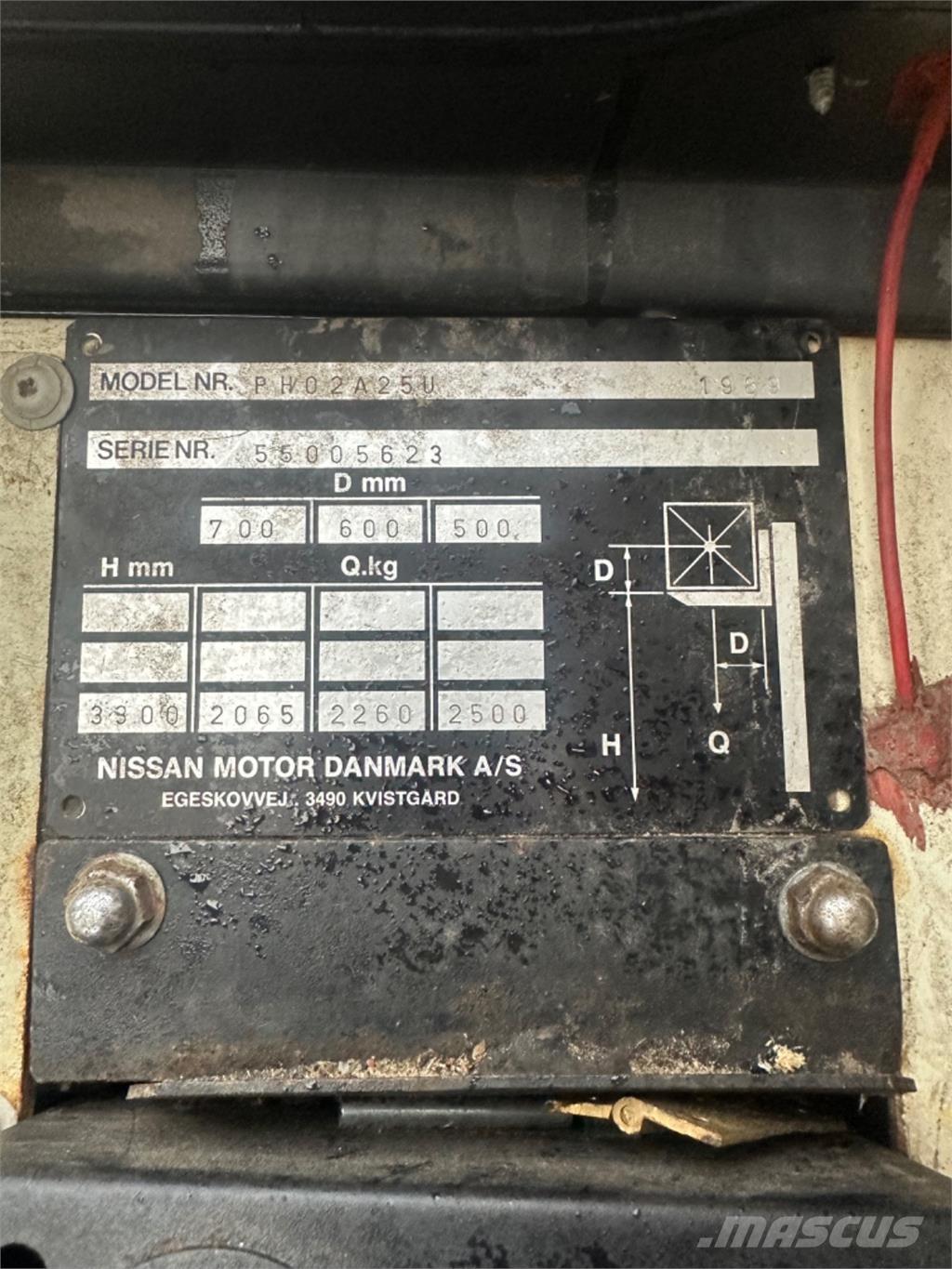Nissan FG25 LPG (dujiniai) krautuvai