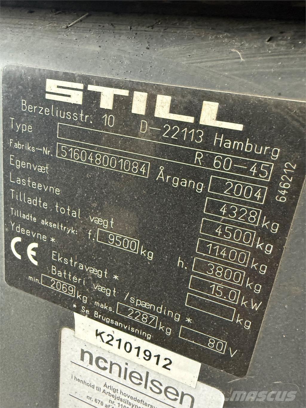 Still R70-45 Elektriniai šakiniai krautuvai
