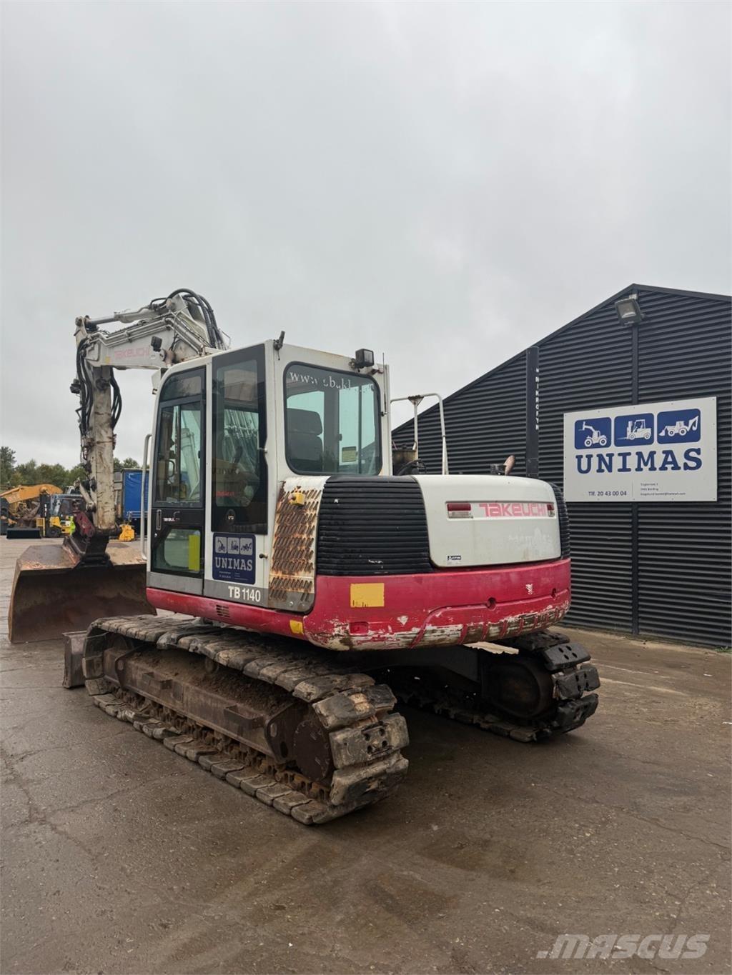 Takeuchi TB1140 Vikšriniai ekskavatoriai