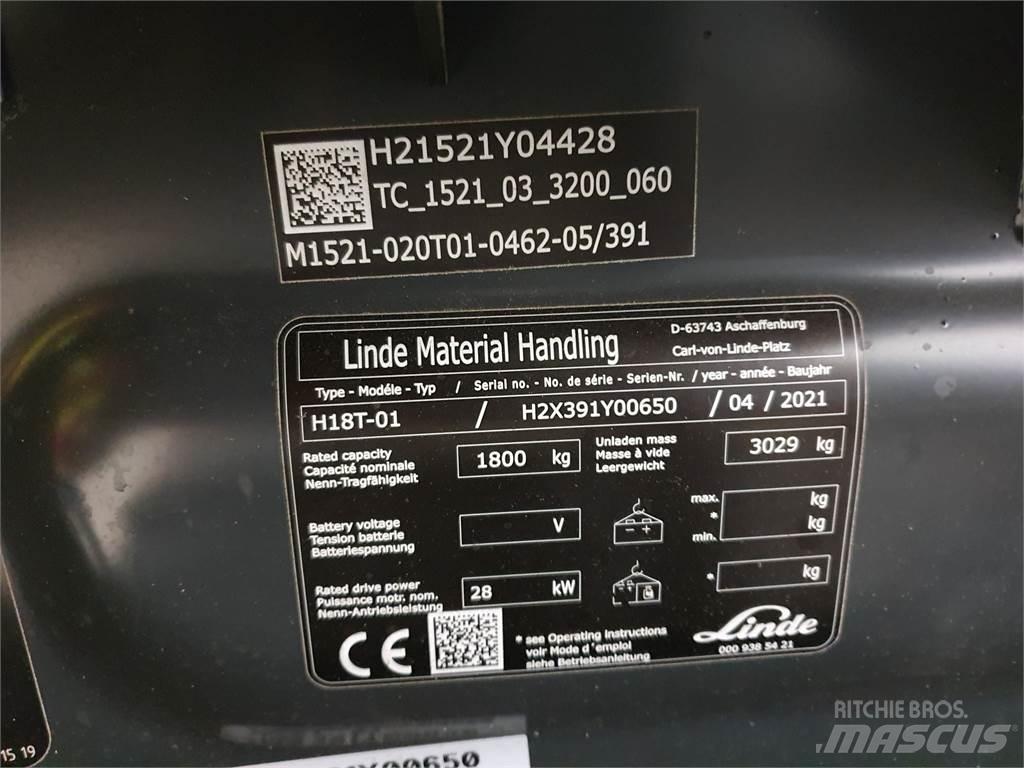 Linde H18T LPG (dujiniai) krautuvai