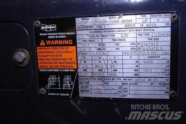 Doosan GC25P-5 Šakiniai krautuvai - Kita
