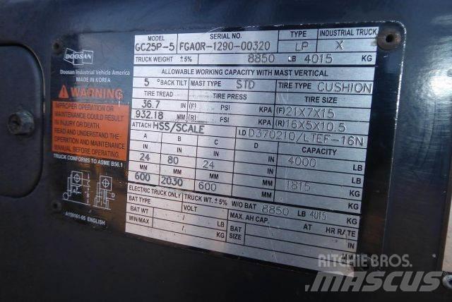 Doosan GC25P-5 Šakiniai krautuvai - Kita