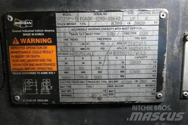 Doosan GC25P-5 Šakiniai krautuvai - Kita