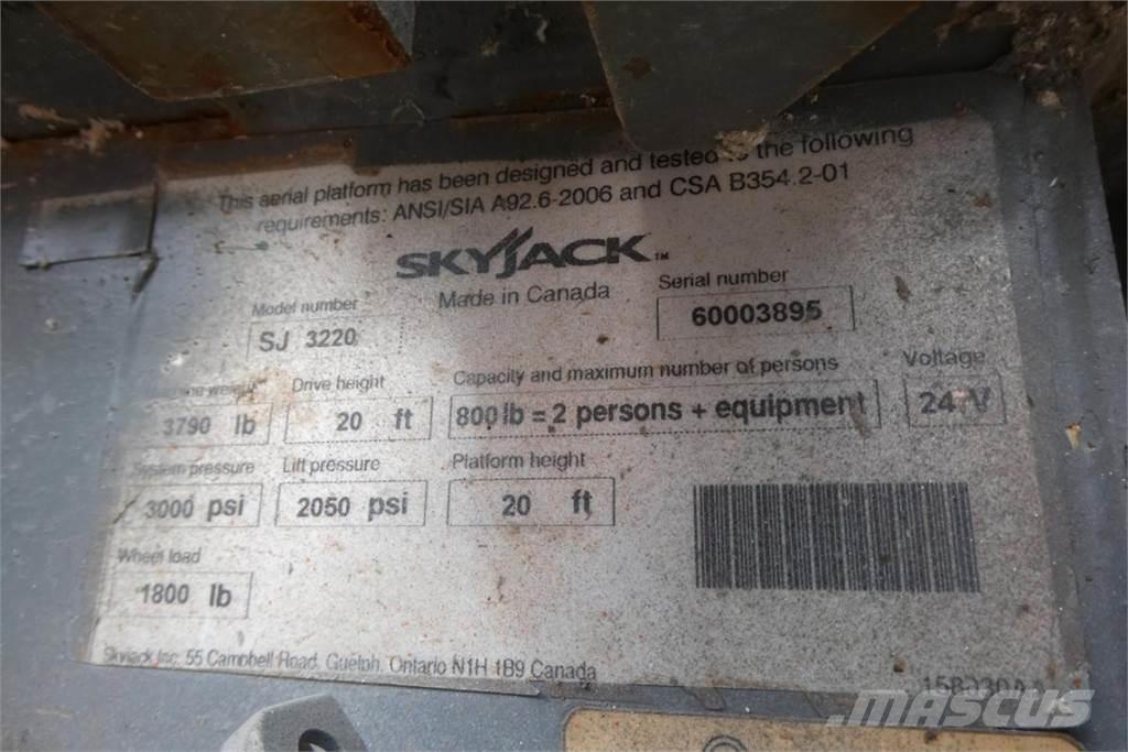 SkyJack SJ3220 Statyba - Kita