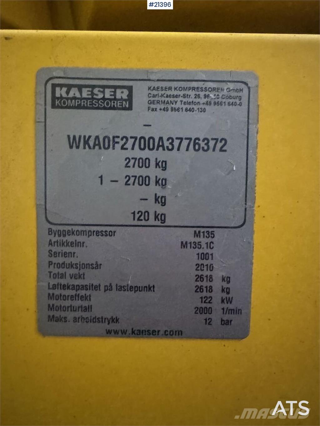 Kaeser M135 Kompresoriai