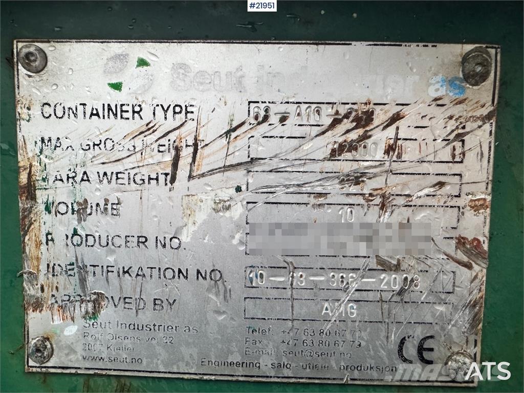  Liftcontainer 10m3 Specialūs konteineriai