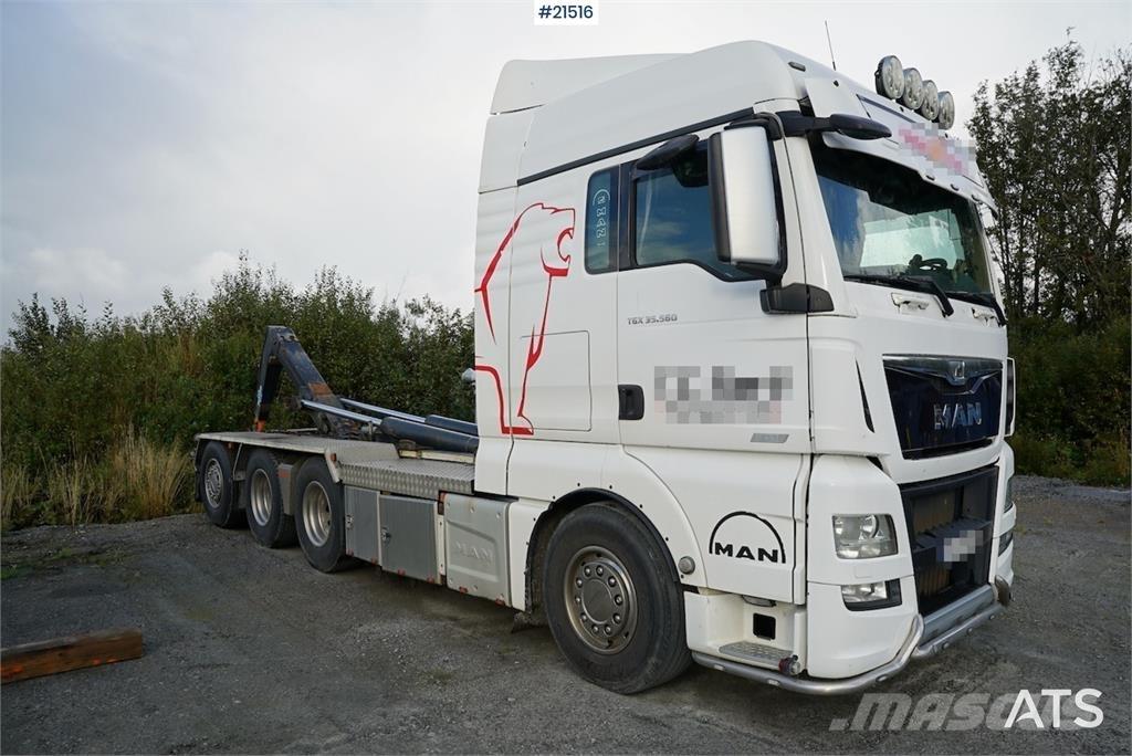 MAN TGX 35.560 Sunkvežimiai su keliamuoju kabliu