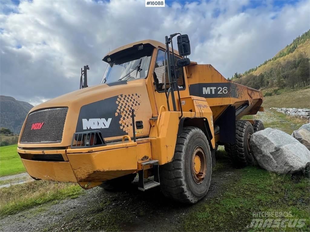 Moxy MT26 dumper. Statybiniai savivarčiai sunkvežimiai