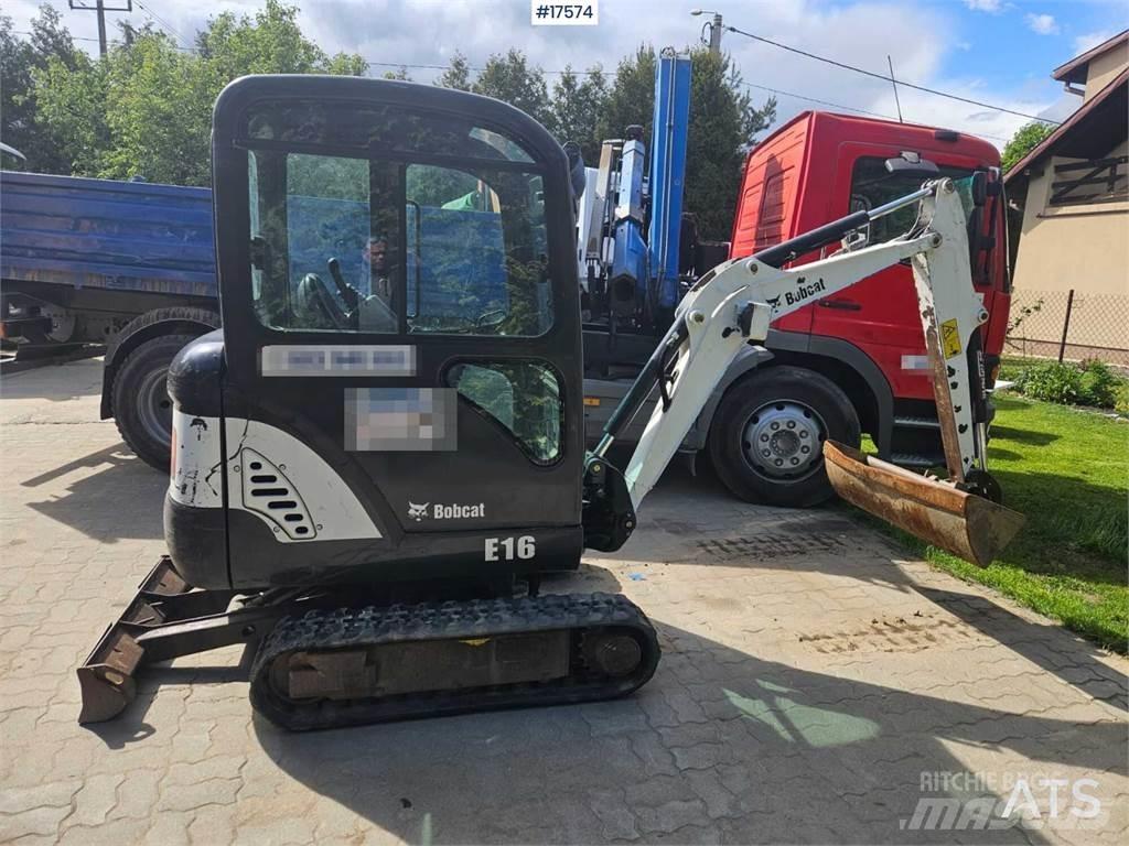 Bobcat E16 Mini ekskavatoriai < 7 t