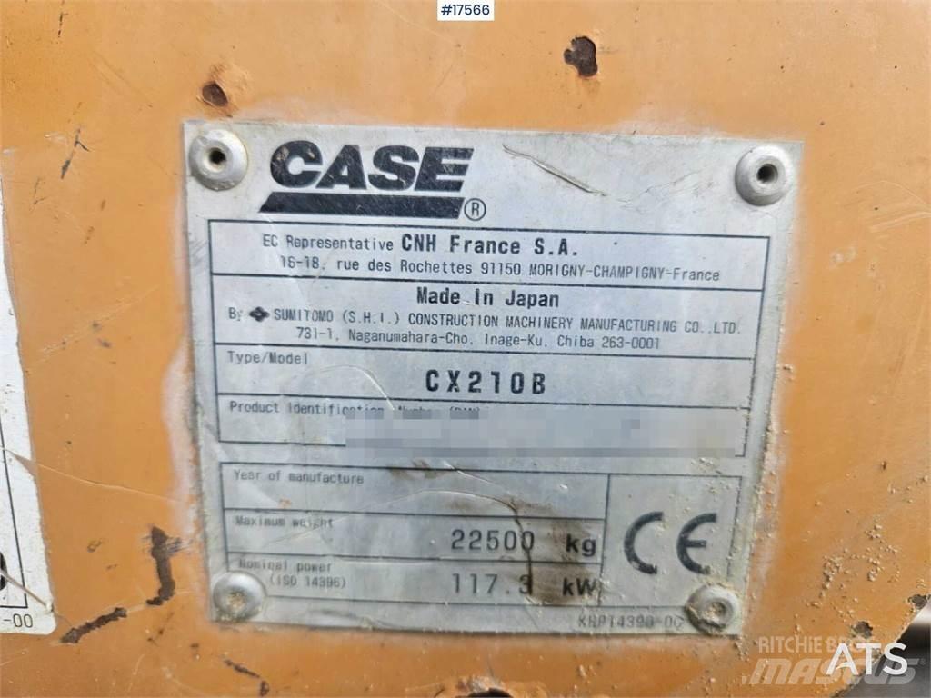 CASE CX210B Vikšriniai ekskavatoriai