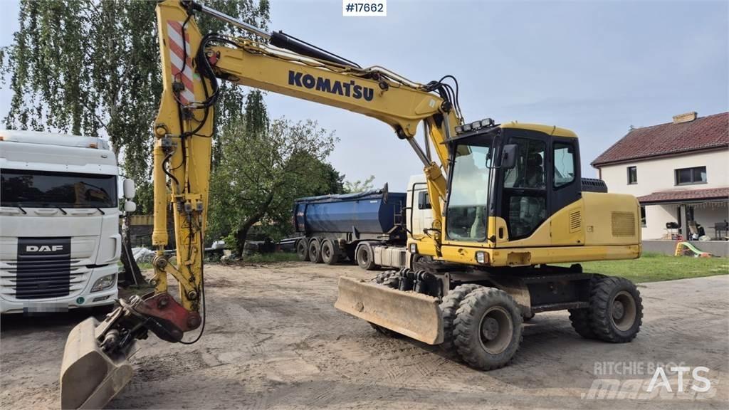 Komatsu PW 160 Ratiniai ekskavatoriai