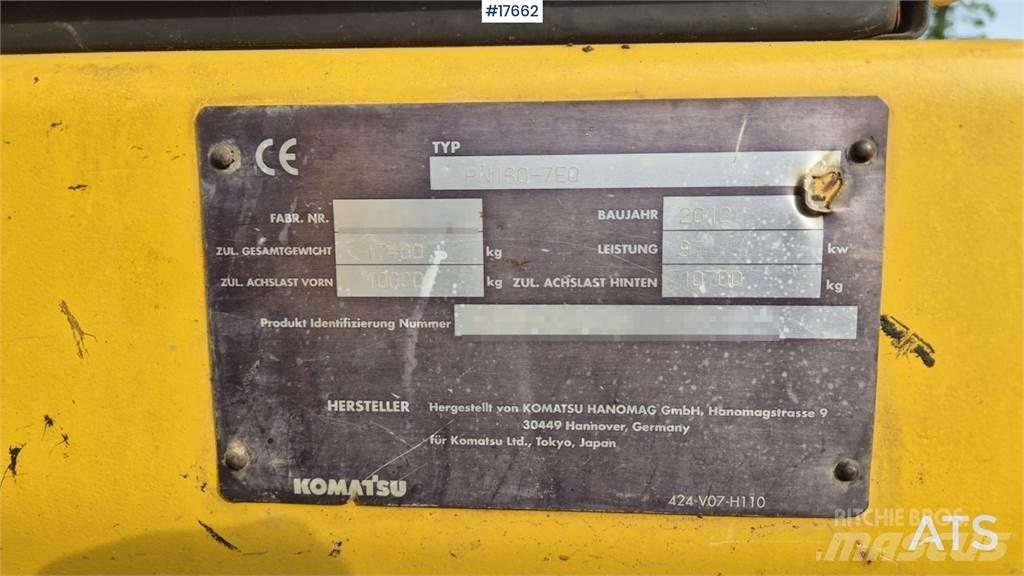 Komatsu PW 160 Ratiniai ekskavatoriai