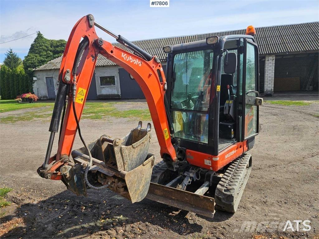 Kubota KX019-4 Mini ekskavatoriai < 7 t