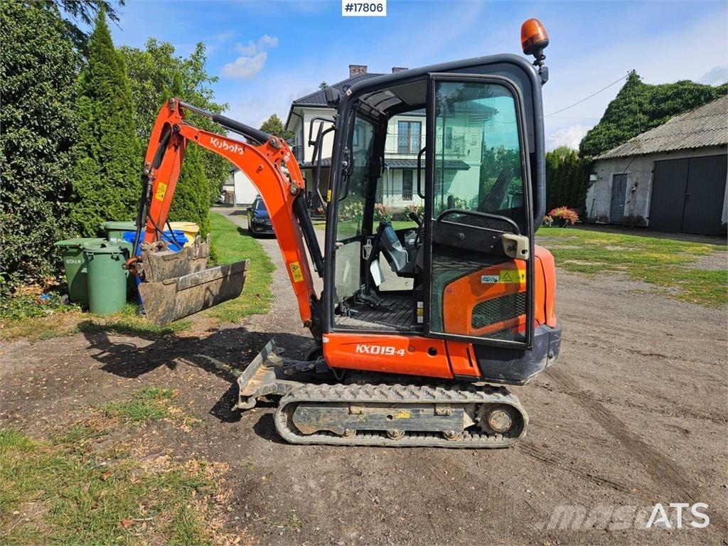 Kubota KX019-4 Mini ekskavatoriai < 7 t